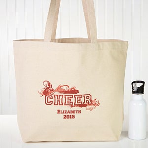 Personalized Girls Totebag - Cheerleading, Dance or Ballet - 8566