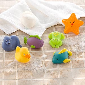 Baby Bath Toys - Set of 6 Toys - 8619