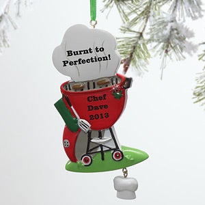 Personalized Christmas Ornaments - BBQ Grill - 8623