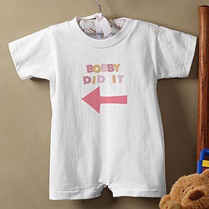 Personalized Twin Baby Romper - They Did It