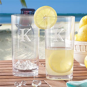 Personalized Outdoor Drinkware Set - Pitcher & Drinking Glasses - 8727