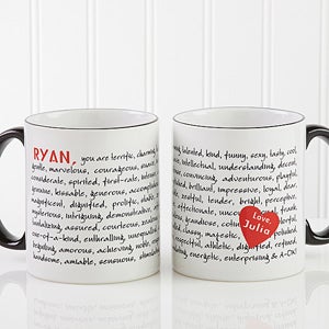 Personalized Coffee Mugs - Reasons To Love You Design - 8863