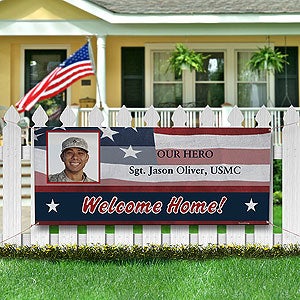 Personalized Military Proud Photo Banner - 8914