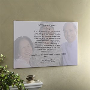 Personalized Military Photo Canvas Prints - 8924