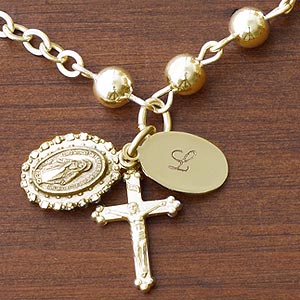 Personalized Custom Rosary Bracelet - Prayerful Moments - 8971