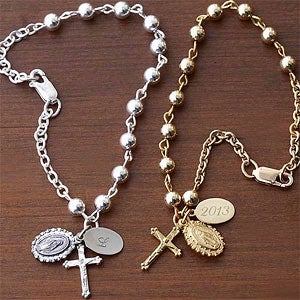 Personalized Custom Rosary Bracelet - Prayerful Moments - 8971