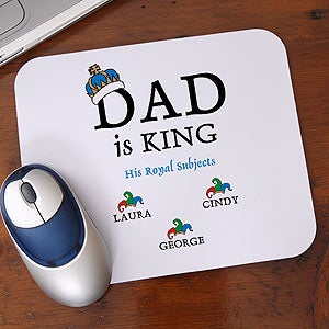 Personalized Mens Shirts and Accessories - Dad Is King - 9008