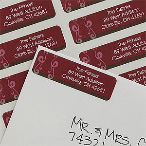 Personalized Happy Holidays Return Address Labels - 9057