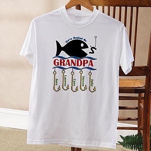 Personalized Clothes and Accessories - Hooked On You Fish Design - 9105