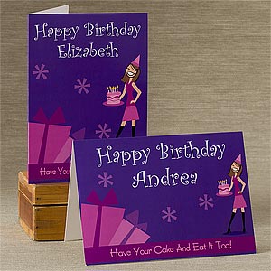 Personalized Birthday Cards - Birthday Girl - 9203