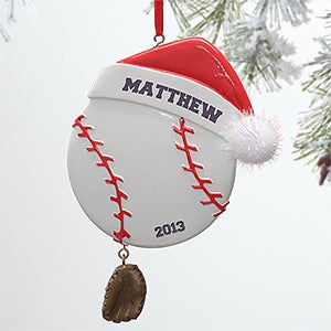 Personalized Baseball Christmas Ornament - 9269