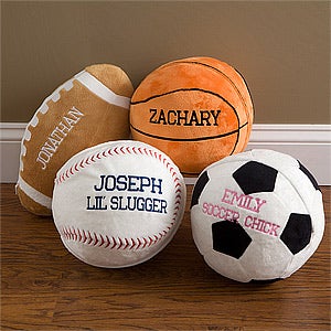 Personalized Kids Sports Pillows - 9378
