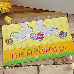 Personalized Easter Doormats - Hop On In - 9567