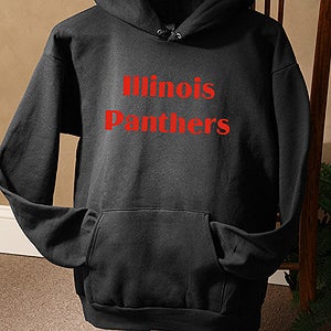 Personalized Black Clothes - Choose Custom Printed Text - 9579