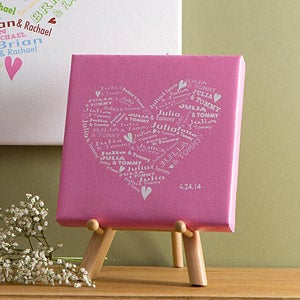 Personalized Canvas Art - Heart of Love - 9584