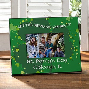 Personalized St Patrick's Day Picture Frames - Shenanigans - 9675