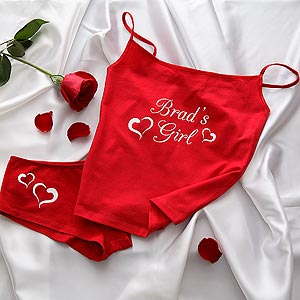 Personalized Camisole and Shorties Underwear Set - My Girl - 9689