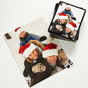 Personalized Holiday Photo Puzzle And Tin - Holiday Memories  - 9701
