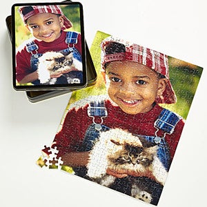 Personalized Photo Jigsaw Puzzle with Picture Tin - 9702