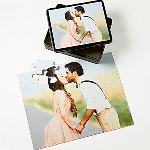 Personalized Photo Jigsaw Puzzle with Picture Tin - 9702