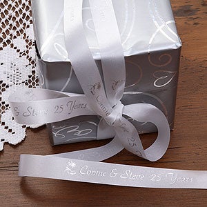 Custom Printed Anniversary Party Favor Ribbon - 9767D