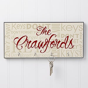Personalized Key Rack - Don't Forget