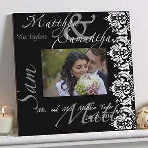 Personalized 5 x 7 Wedding Picture Frames - Wedding Couple - 9818