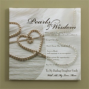 Personalized Canvas Art - Pearls of Wisdom - 9868
