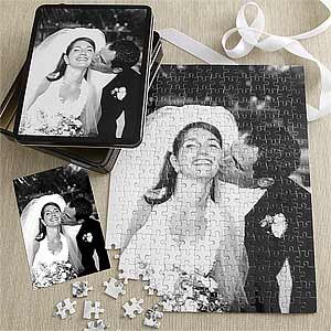 Personalized Wedding Photo Puzzle and Tin Gift - 9882
