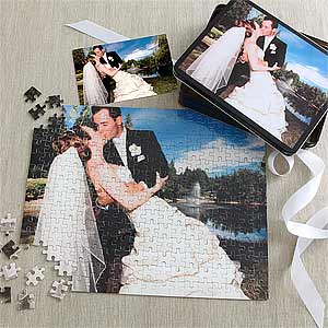 Personalized Wedding Photo Puzzle and Tin Gift - 9882