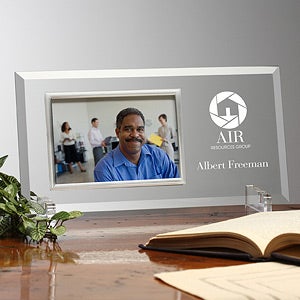 Personalized Corporate Logo Glass Photo Frame - 9942