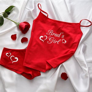 Personalized Camisole and Shorties Underwear Set - My Girl - 9952