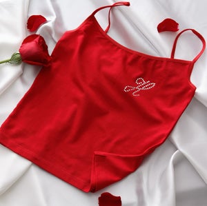 Personalized Camisole and Shorties Set - Rhinestone Monogram Design - 9953