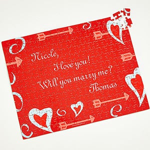 Personalized Valentine's Day Puzzle Gift - Your Secret Message  - 9956