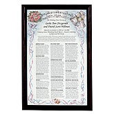 Wedding Date History Watercolor Print