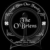 Bless Our Irish Family Keepsake Plate
