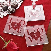 All You Need Is Love© Glass Coaster Set