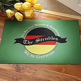 You Bet We're German!  Custom Doormat