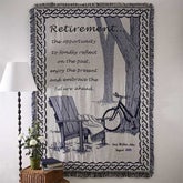 Personalized Retirement Blanket Gift - Embrace the Future Design - 3294 Personalized Retirement Blanket Gift - Embrace the Future Design - 3294