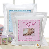 It's A Girl/It's A Boy! Linen Photo Pillow