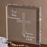 First Communion 3-D Crystal Keepsake©