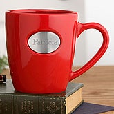 Engraved Medallion© Red Coffee Mug