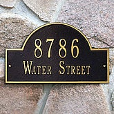 Grand Arch House Address Plaque