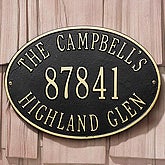Hawthorne House Address Plaque