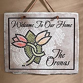 Mosaic Tulips Collection© Slate Plaque