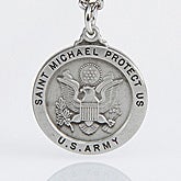 3529 - St. Michael Military Personalized Pendant