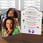 The Greatest Mom© Bi-Fold Photo Plaque