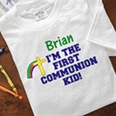 Personalized First Communion Boy T Shirt