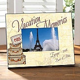Personalized European Vacation Photo Frame - 4 Stamps
