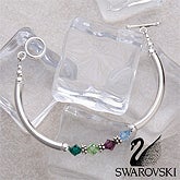 My Kids Swarovski® Birthstone Bangle Bracelet